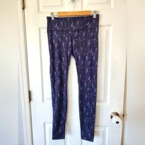 Lululemon Wunder Under Pant Stained Glass Love Nightfall Size 8